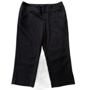 Ellen Tracy Capri Dress Pants Women's Size 8 Stretch Pockets Black